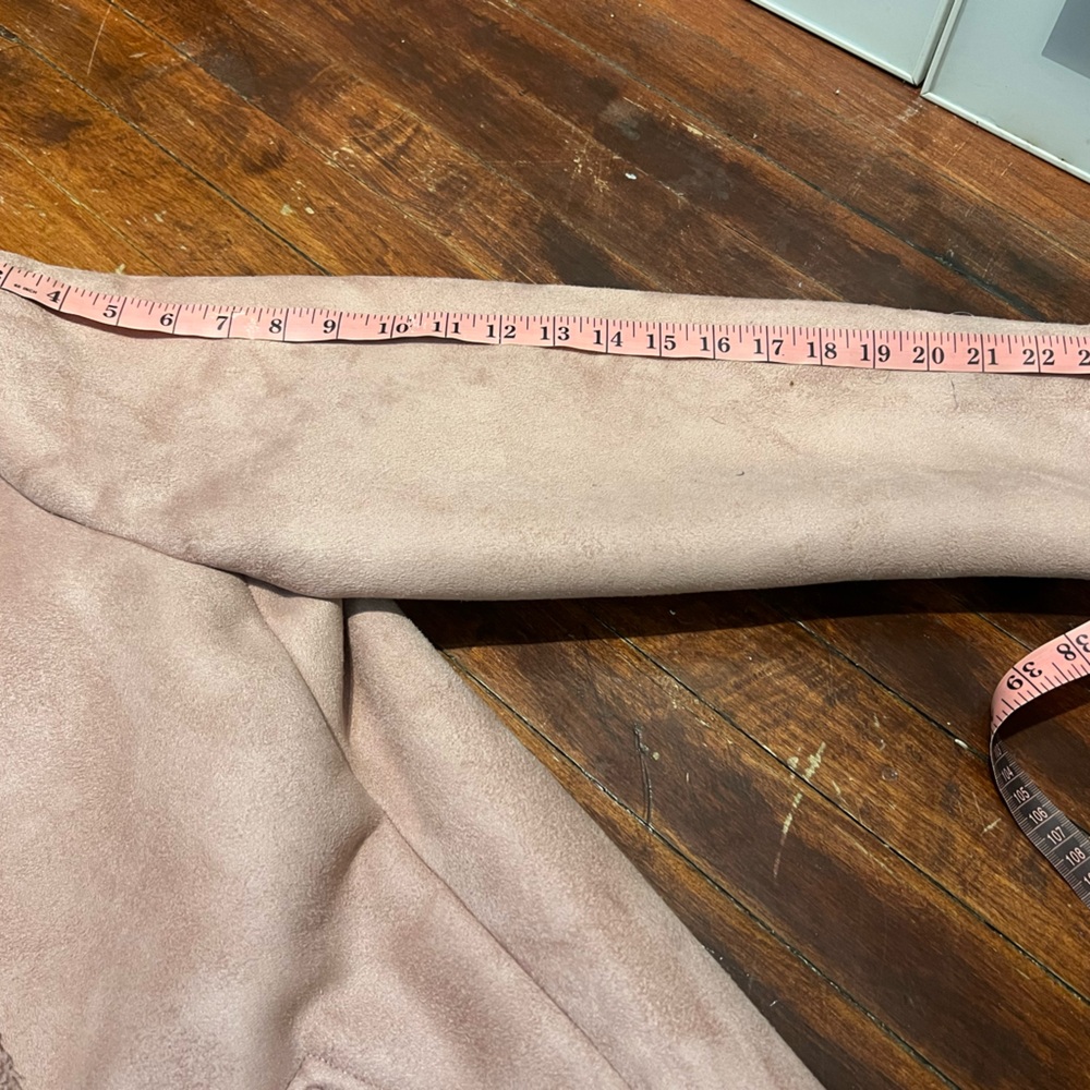 LOFT Faux Suede Sherpa Moto Jacket - Picture 14 of 16